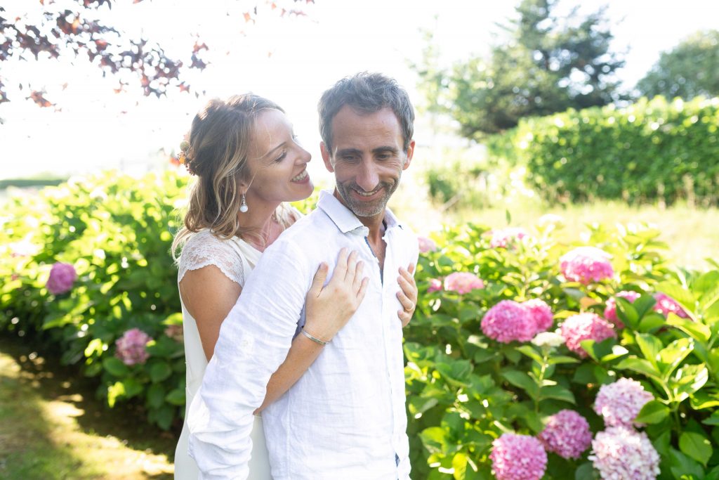 shooting photo mariage couple à Saubrigues