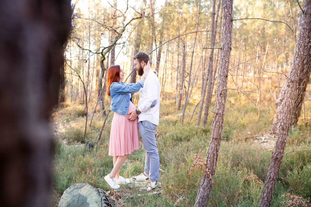 seance photo grossesse lac de saint foy landes
