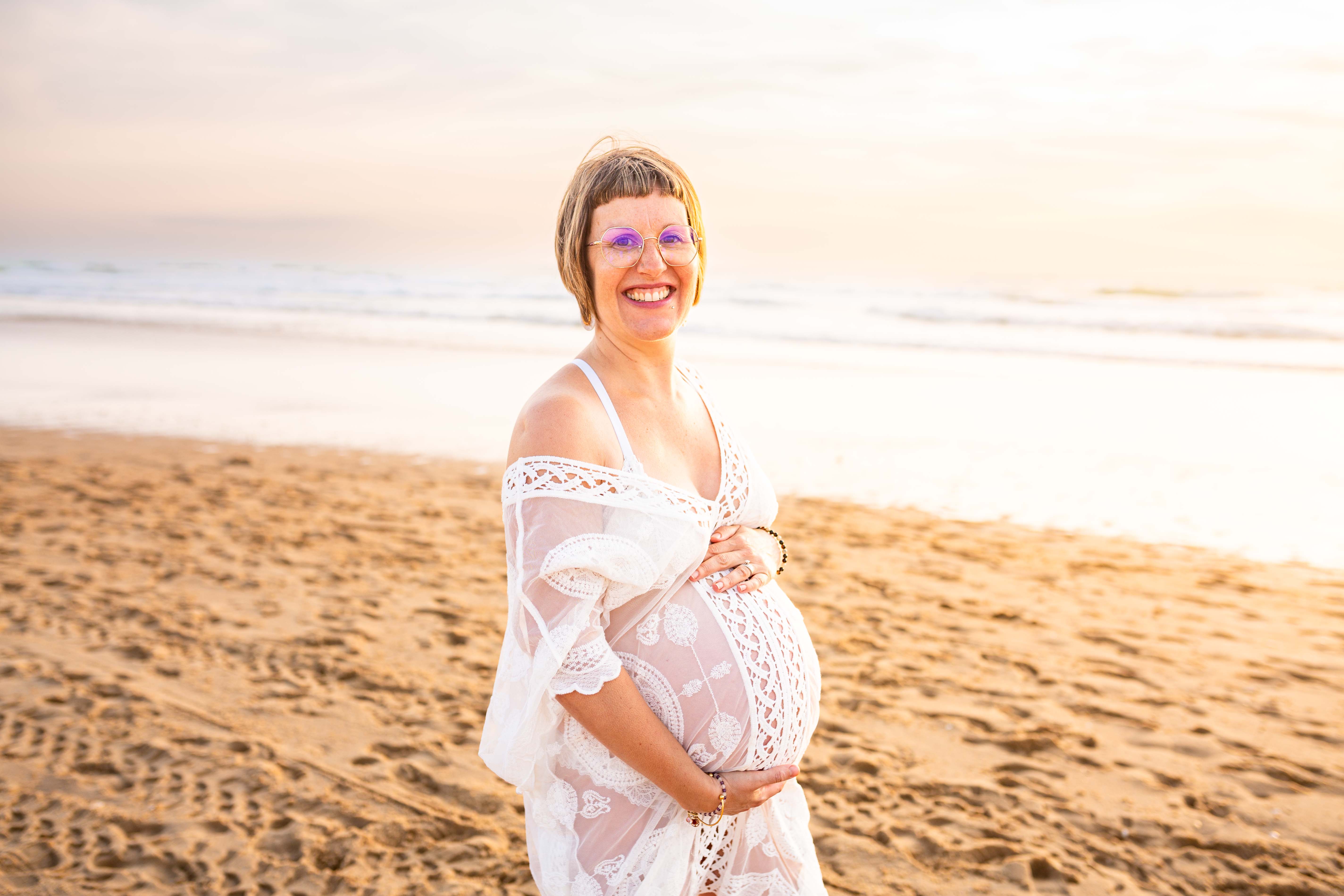 photographe grossesse contis plage séance photo grossesse landes