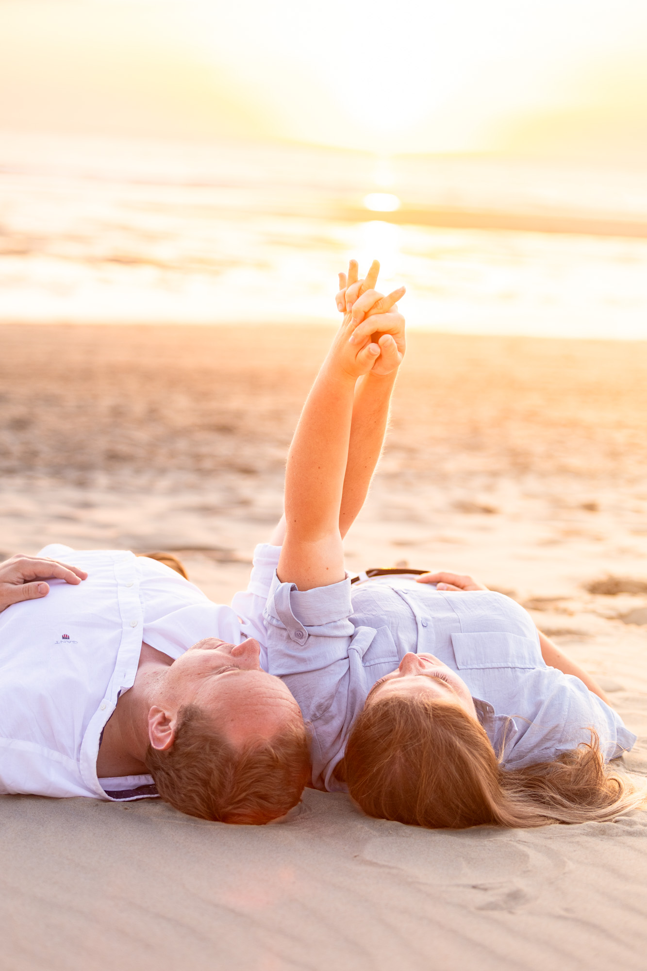 séance photo engagement Hélène et William à Biscarrosse
