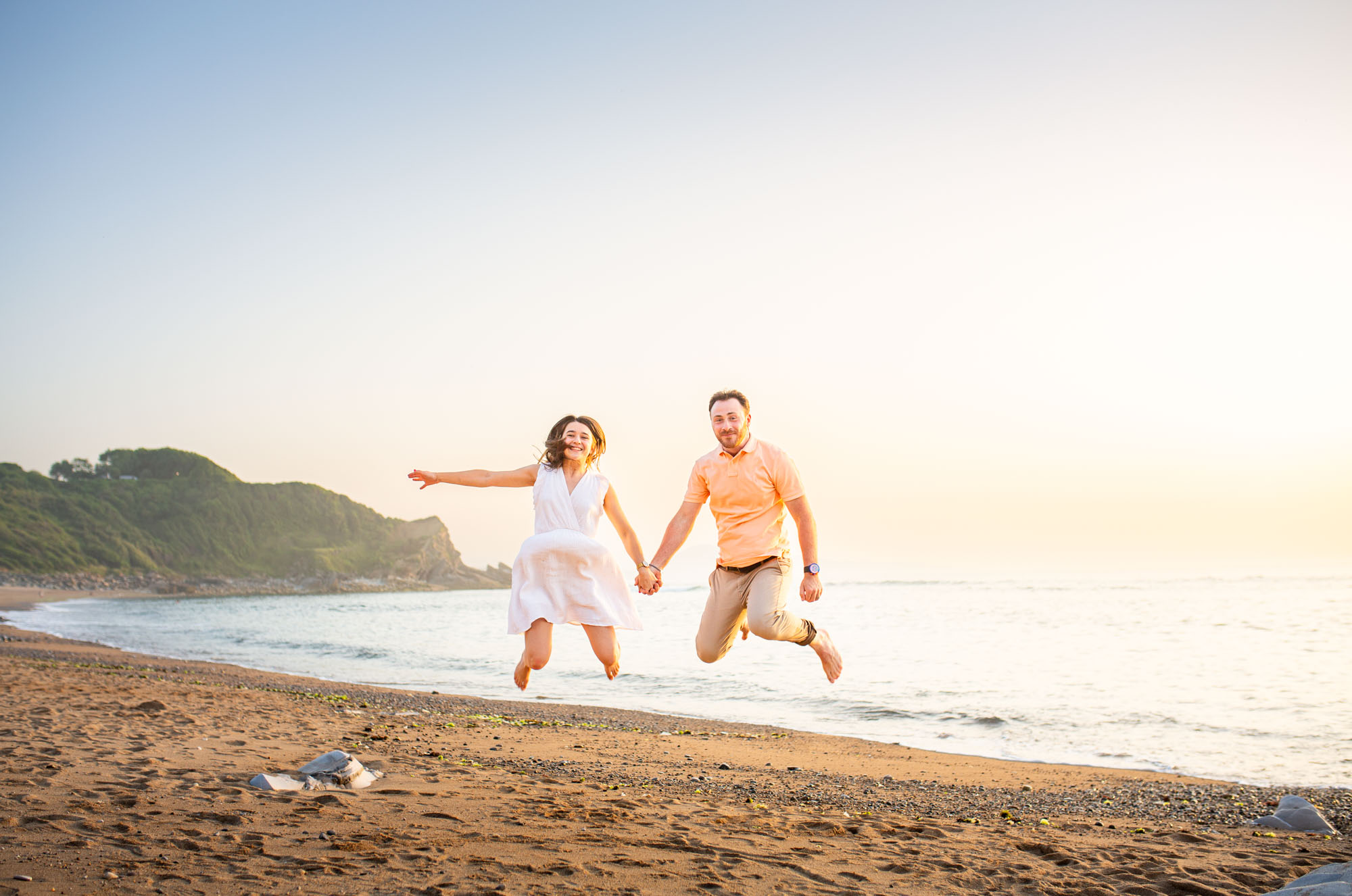 photographe couple landes seance photo en amoureux au coucher du soleil