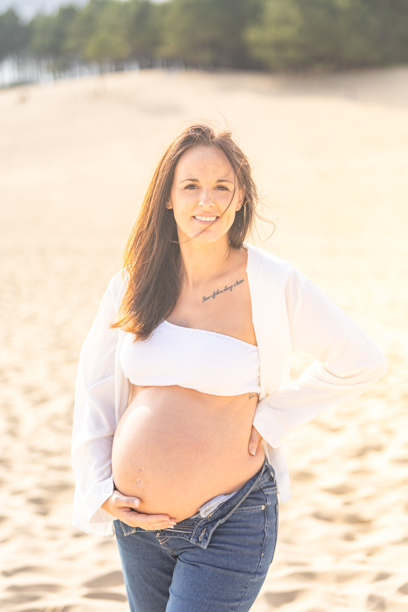 seance photo grossesse dune du pilat photographe grossesse bassin arcachon