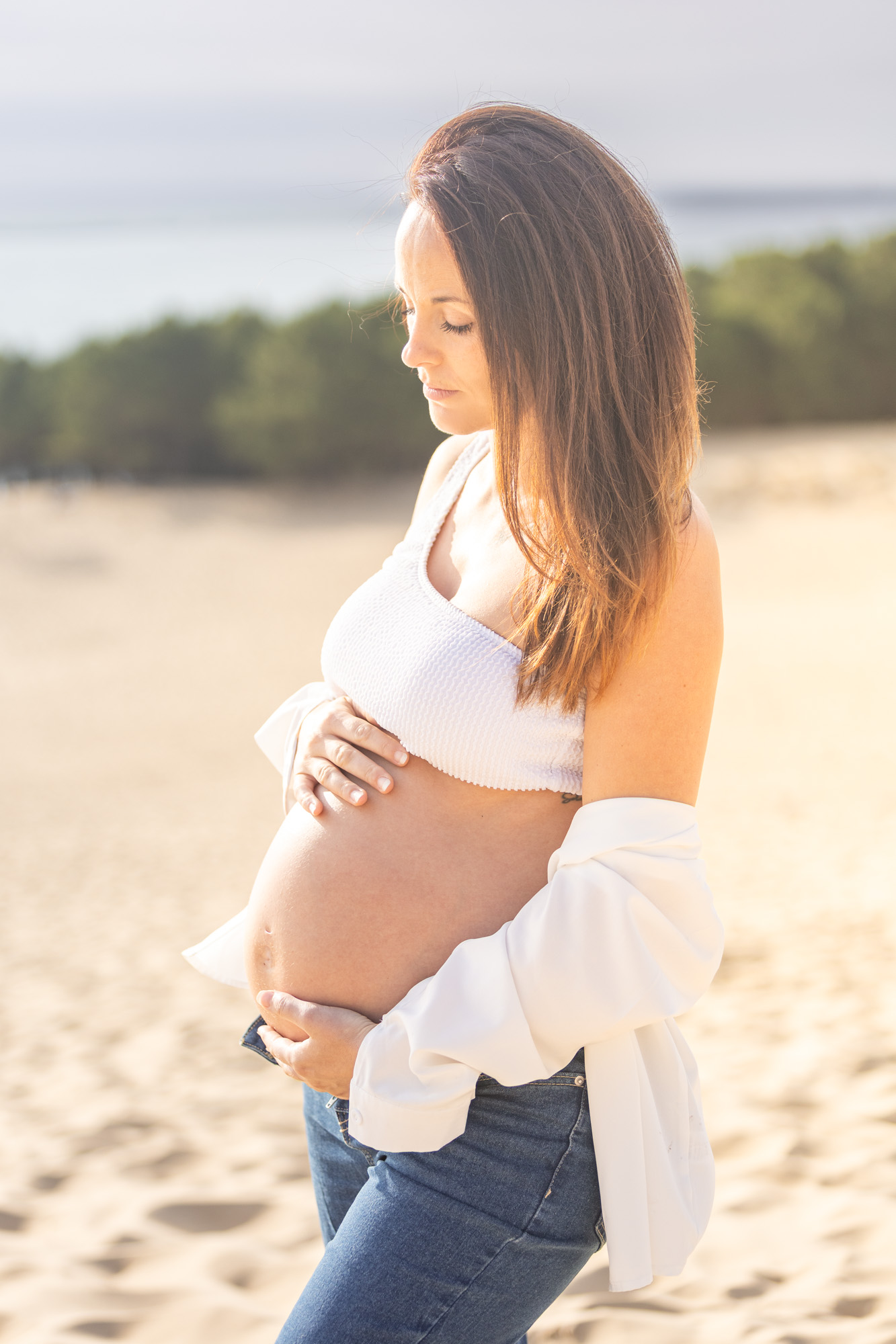 photographe grossesse dune du pilat bassin arcachon