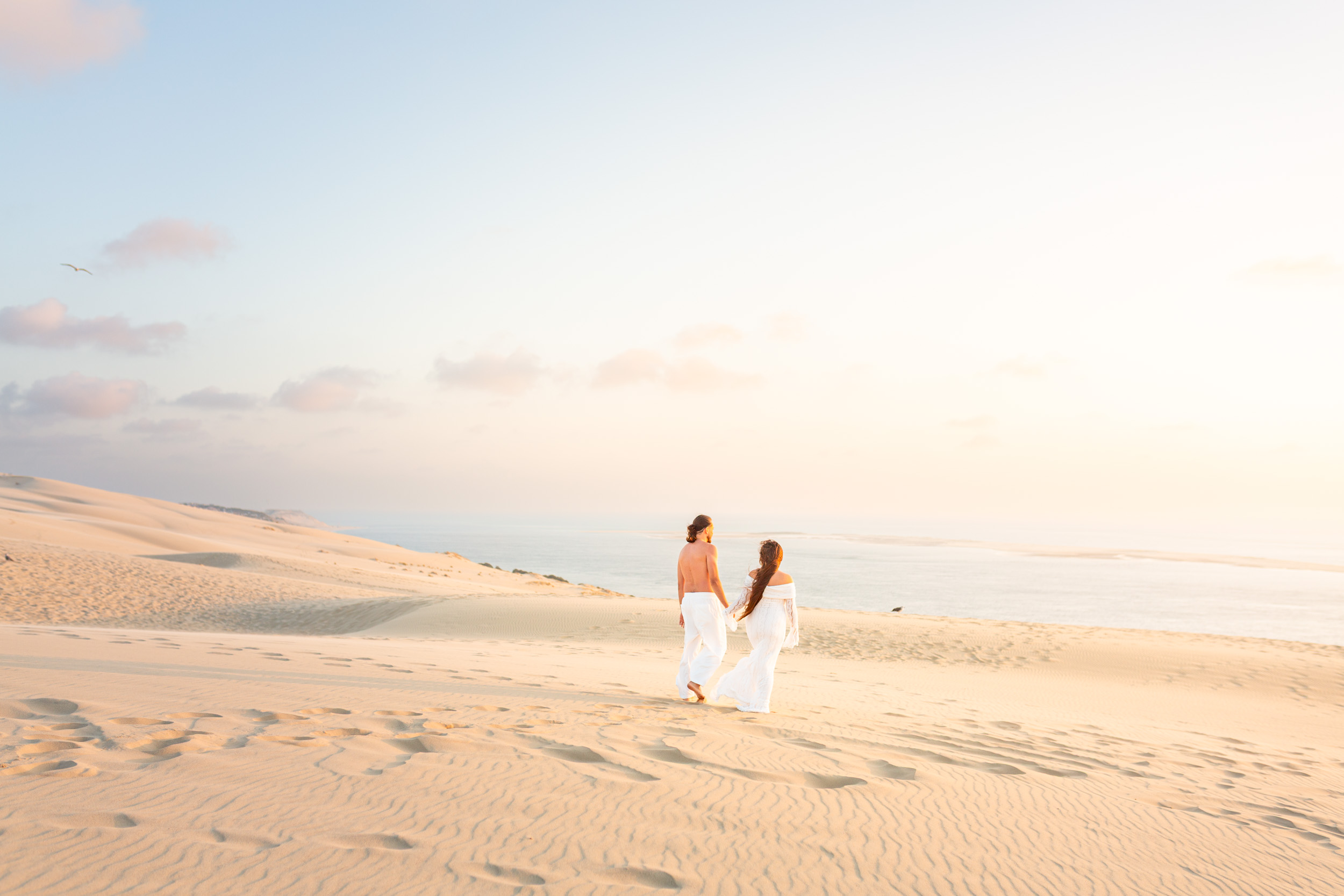 photographe grossesse Dune du Pilat séance photo grossesse bassin d'arcachon