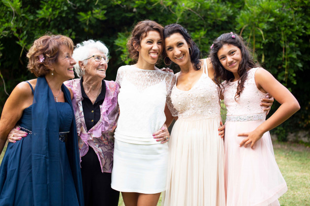Séance photo groupe mariage à Roquefort 40