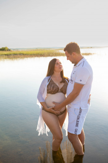 Photographe grossesse Biscarrosse Landes séance photo grossesse Biscarrosse Landes Laurie Perier Photographie