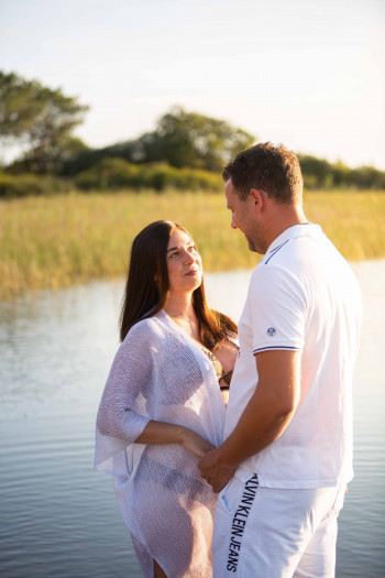 Photographe grossesse Biscarrosse Landes séance photo grossesse Biscarrosse Landes Laurie Perier Photographie