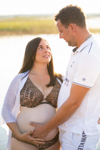 Photographe grossesse Biscarrosse Landes séance photo grossesse Biscarrosse Landes Laurie Perier Photographie