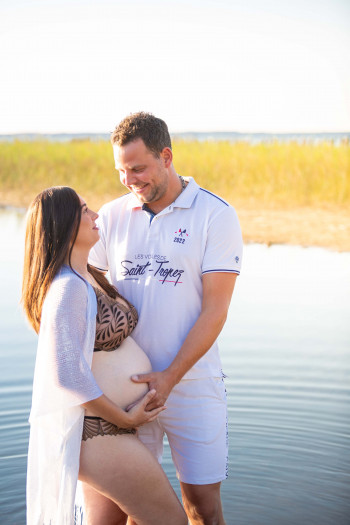 Photographe grossesse Biscarrosse Landes séance photo grossesse Biscarrosse Landes Laurie Perier Photographie