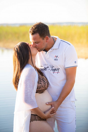 Photographe grossesse Biscarrosse Landes séance photo grossesse Biscarrosse Landes Laurie Perier Photographie